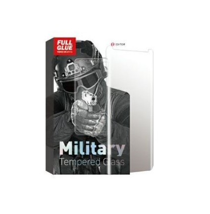 Editor Military Full Glue Apple iPhone XR / iPhone 11 (6.1) 10D hajlított előlapi üvegfólia fekete