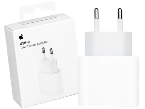 Bliszteres Apple 18W Type-C gyári hálózati gyorstöltőfej MU7V2ZM/A (A1692)