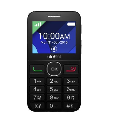 Alcatel 2008G nagygombos mobiltelefon, kártyafüggetlen, fm rádiós fekete