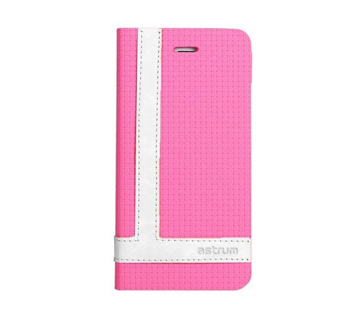 Astrum MC790 TEE PRO mágneszáras Samsung G930 Galaxy S7 könyvtok pink-fehér