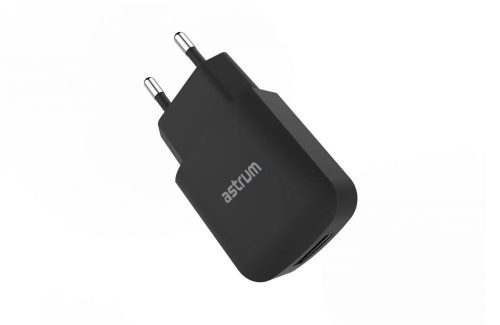 Astrum CH230 fekete hálózati töltőfej 5V 2.0A 1xUSB A92523-B 10W