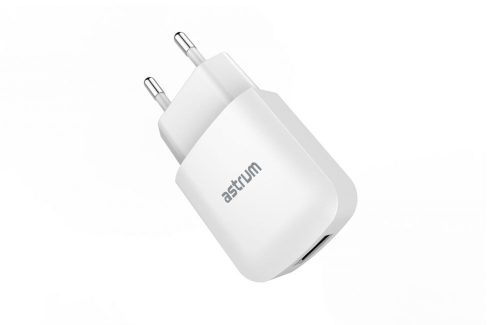 Astrum CH230 fehér hálózati töltőfej 5V 2.0A 1xUSB A92523-Q 10W