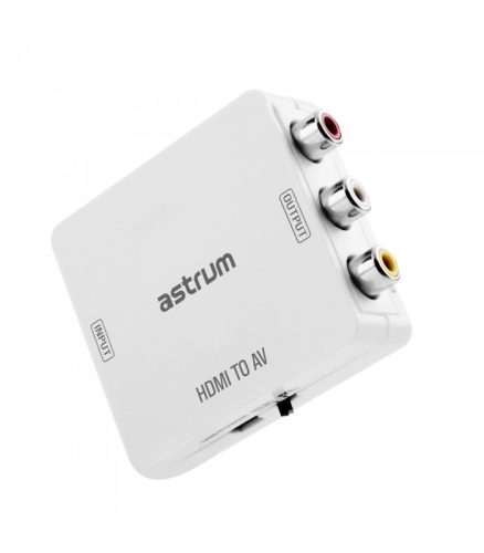 Astrum DA470 HDMI - AV CVBS adapter fehér (aktív)