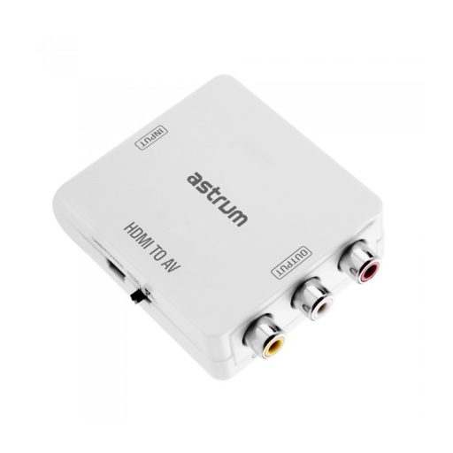 Astrum DA470 HDMI - AV CVBS adapter fehér (aktív)