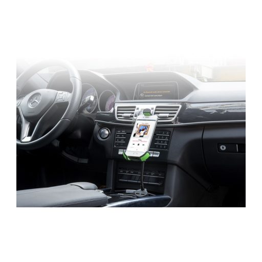 Astrum SH540 2in1 univerzális szivargyújtós autós tartó/töltő 4"-6,3" 2XUSB 3,1A 10W