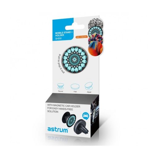 Astrum SH500 2in1 telefontartó és mágneses autós tartó fekete