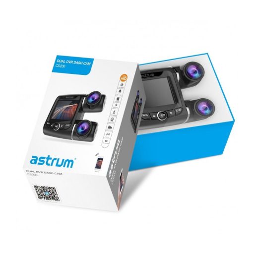 Astrum CD200 Full HD duál autó kamera USB, MicroSD, WiFi