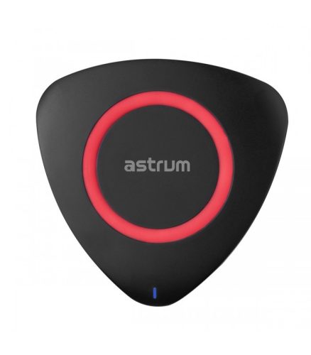 Astrum CW200 univerzális ultra slim vezeték nélküli QI 2.0 töltő 5W 1,5A fekete-piros