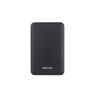   Astrum PB440 10000mAh fekete fémházas gyorstöltő PD power bank 22,5W, 2X QC 3.0 USB-A, 1XUSB-C, li-polymer cellákkal, LED indikátorral