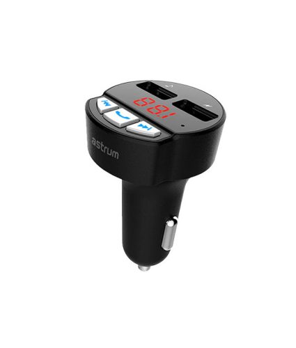 Astrum FM390 autós bluetooth 5.0 kihangosító + FM Transmitter, PD töltés, USB in, USB töltés, mikrofon