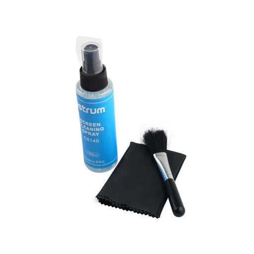 Astrum CS140 3 in 1 LCD kijelző tisztító szett, 100ml folyadék | kendő | ecset