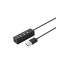 Astrum USB2.0 4 port HUB fekete UH050