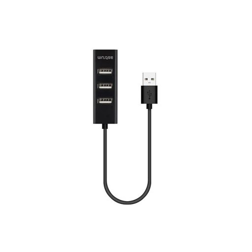 Astrum USB2.0 4 port HUB fekete UH050