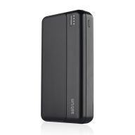  Astrum PB630 20000mAh fekete gyorstöltő PD 3.0, QC 4.0 power bank 2X USB-A (2.4A), 1X Type-C (22,5W), li-polymer cellákkal