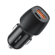   Astrum PRO GO PD20 autós szivar gyorstöltő 1X USB (18W), 1X Type-C (20W) csatlakozóval fekete