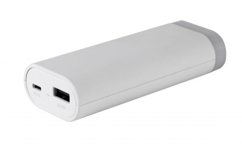 Astrum PB540 fehér Power Bank 5200MAH 1A, beépített nagyteljesítményű zseblámpával 5W