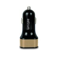   Astrum CC210 v2 arany autós töltő 2.4A 2USB, 2X Smart IC 12W