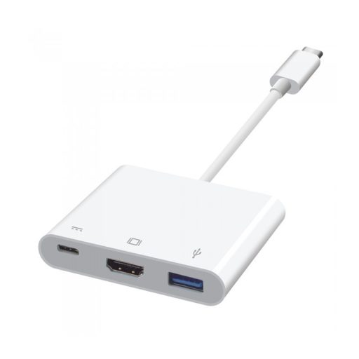 Astrum DA620 USB-C 3.1 - HDMI + USB-C + USB 3in1 adapter fehér