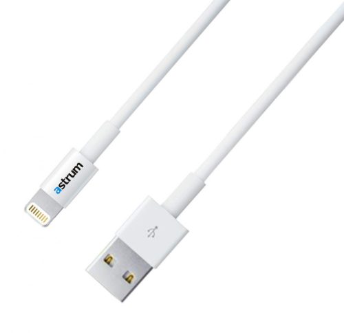 Astrum AC820 Apple iPhone 2M USB - Lightning (8Pin) adatkábel fehér, MFI engedéllyel A35520-Q