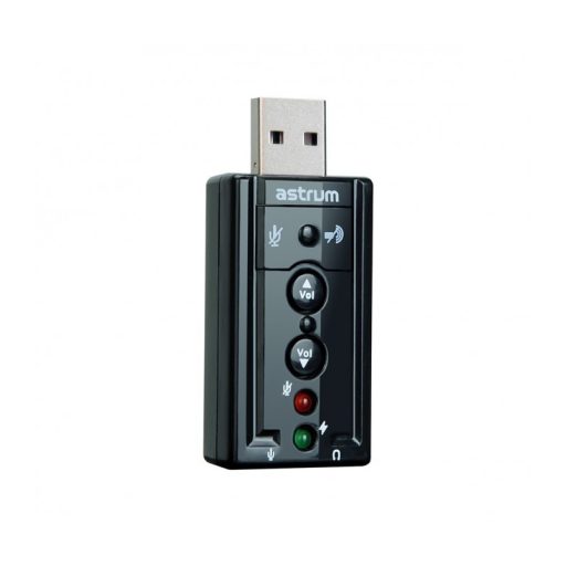 Astrum SC080 USB 2.0 külső sztereo 3D hangkártya 7.1 csatornás