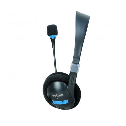 Astrum HS110 Call center sztereó fejhallgató állítható, zajszűrős mikrofonnal