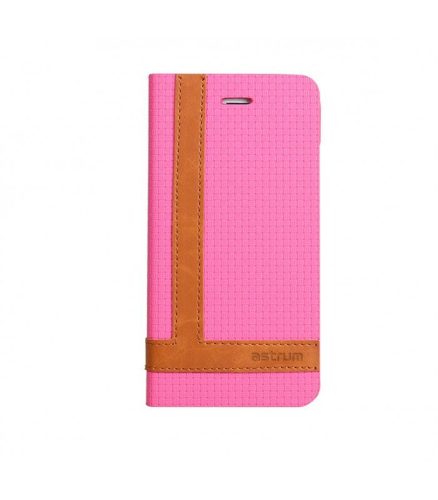 Astrum MC570 TEE PRO mágneszáras Apple iPhone 6/6S könyvtok pink-barna