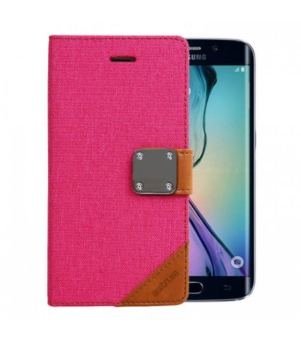 Astrum MC640 MATTE BOOK mágneszáras Samsung G925F Galaxy S6 EDGE könyvtok pink