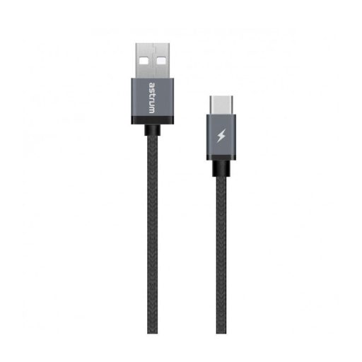 Astrum UT610 USB - Type-C 2.0 strapabíró erősített adatkábel fekete A53061-B