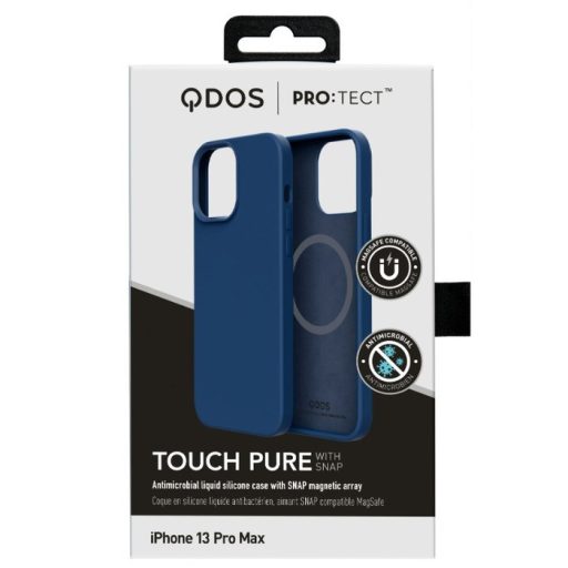 Qdos Touch Pure magsafe Apple iPhone 13 Pro Max (6.7) hátlapvédő tok kék