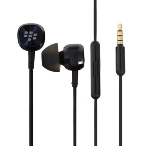 BlackBerry WH60 fekete 3,5mm jack gyári sztereo headset