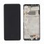 Samsung A325 Galaxy A32 4G fekete gyári LCD kijelző érintővel és kerettel