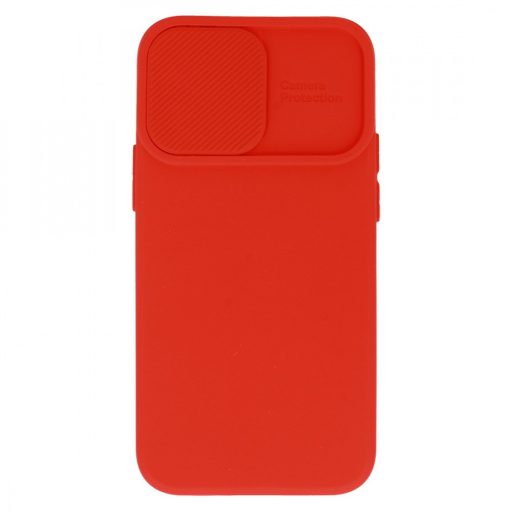 Camshield Soft - Apple iPhone 7 / 8 / SE2 / SE3 (4.7) por- és kameravédős szilikon tok piros