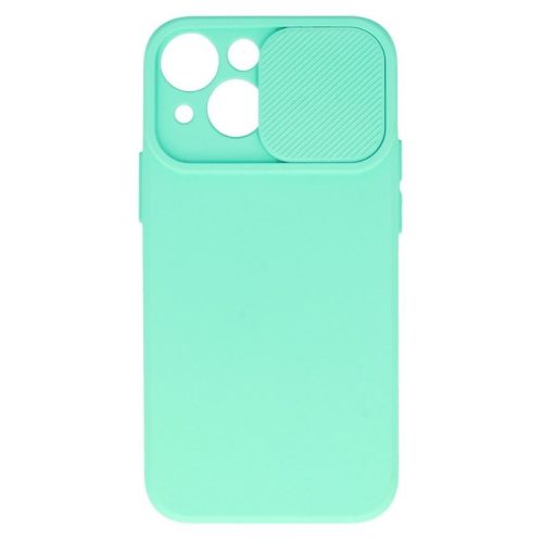 Camshield Soft - Apple iPhone 13 (6.1) por- és kameravédős szilikon tok menta