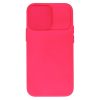 Camshield Soft - Apple iPhone 13 Pro (6.1) por- és kameravédős szilikon tok pink