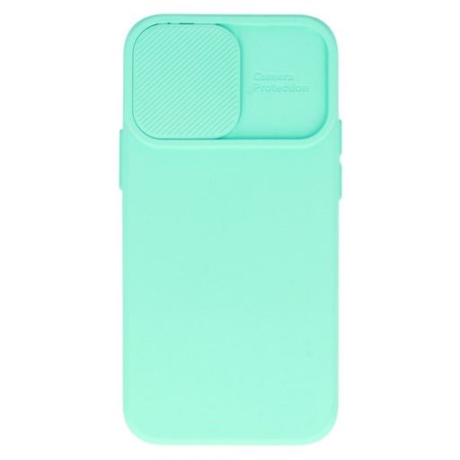 Camshield Soft - Apple iPhone 14 (6.1) por- és kameravédős szilikon tok menta