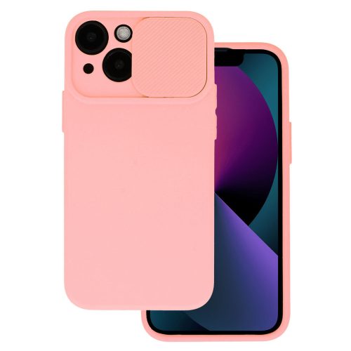 Camshield Soft - Samsung S911 Galaxy S23 (2023) por- és kameravédős szilikon tok lazac színű