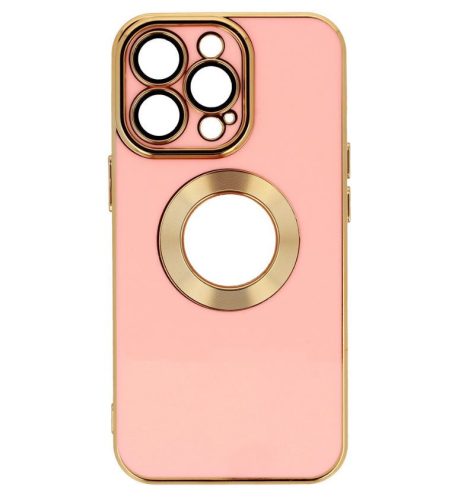 Beauty Case - Apple iPhone 15 (6.1) kameravédős szilikon tok pink