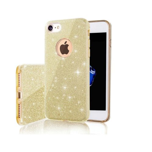 Glitter (3in1) - Apple iPhone 15 Plus (6.7) arany szilikon tok