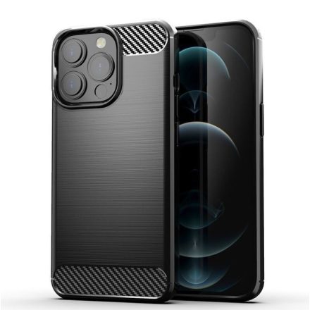 Samsung G980 Galaxy S20 (6.2) Carbon vékony szilikon tok fekete