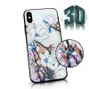 3D Virágmintás tok - Apple iPhone 11 Pro Max (6.5) 2019 szilikon tok fehér