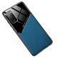 Lens tok - Apple iPhone 13 Pro Max (6.7) kék üveg / bőr tok beépített mágneskoronggal