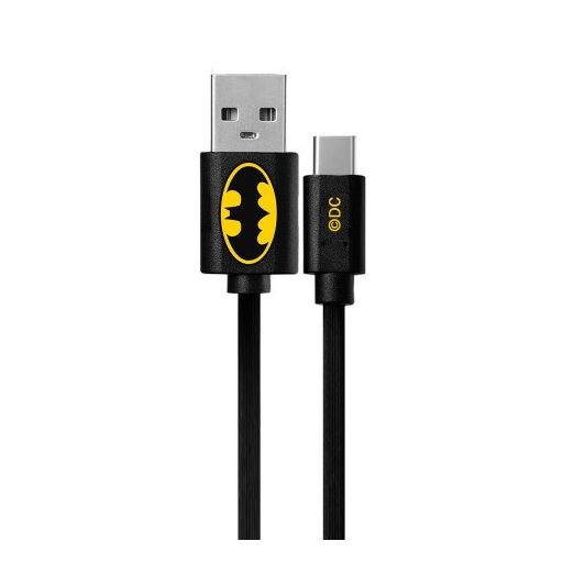USB kábel DC - Batman 002 USB - MicroUSB adatkábel 1m fekete