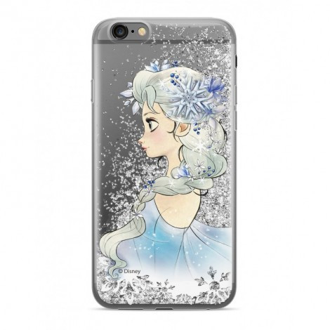 Disney szilikon tok - Jégvarázs 010 Apple iPhone X / XS ezüst liquid glitter (DPCELSA5106)