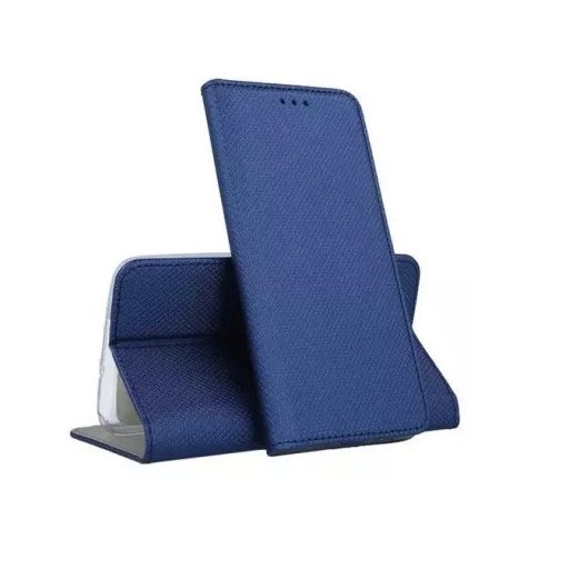 Smart magnet Honor X8c oldalra nyíló mágneses könyv tok szilikon belsővel kék