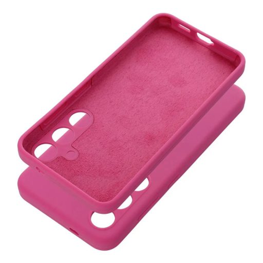 Silicon Case Honor X8C kameravédős szilikon tok pink