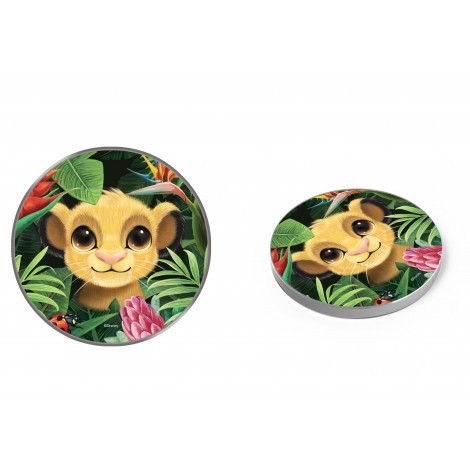 Disney vezeték nélküli töltő - Simba és barátai 001 micro USB adatkábel 1m 9V/1.1A 5V/1A (DCHWSIMBAF001) 10W