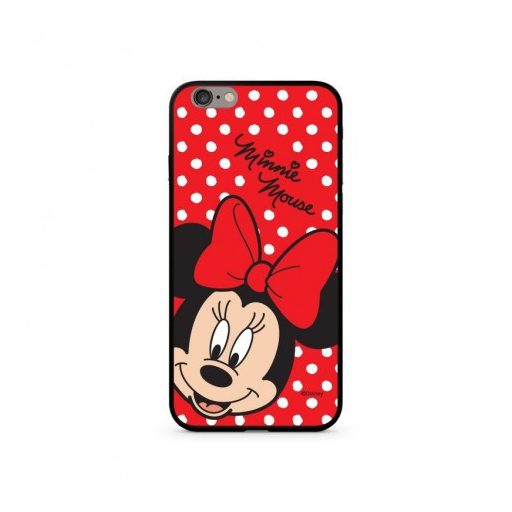 Disney prémium szilikon tok edzett üveg hátlappal - Minnie 008 Samsung G988 Galaxy S20 Ultra (6.9) piros (DPCMIN33422)