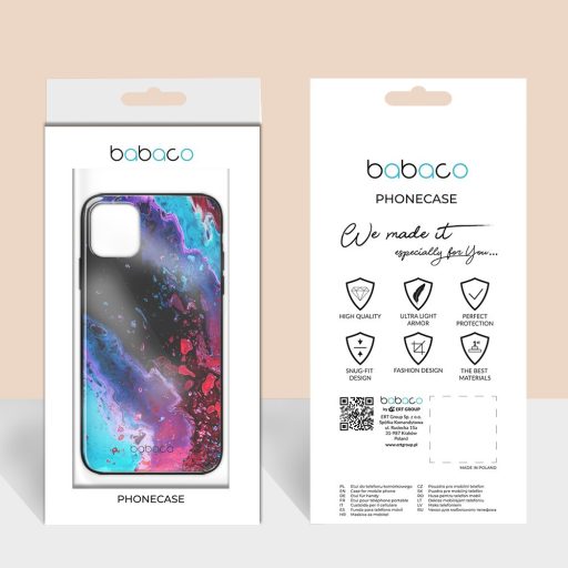 Babaco Abstrakt 016 Apple iPhone 12 Mini 2020 (5.4) prémium tok edzett üveg hátlappal