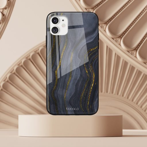 Babaco Marble 008 Huawei P30 Lite prémium tok edzett üveg hátlappal
