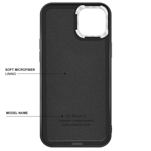 Ambi Case - Apple iPhone 13 Pro (6.1) fekete szilikon tok
